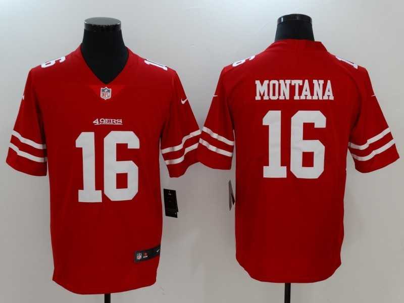 Nike Limited San Francisco 49ers #16 Joe Montana Red Vapor Untouchable Player Jersey,We sell and wholesale Nike Limited San Francisco 49ers #16 Joe Montana Red Vapor Untouchable Player Jersey on line form chian!